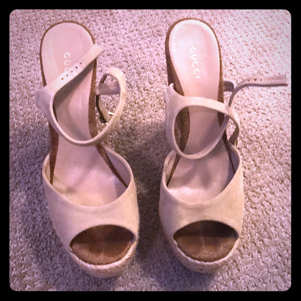 Gucci Espadrille Wedgs